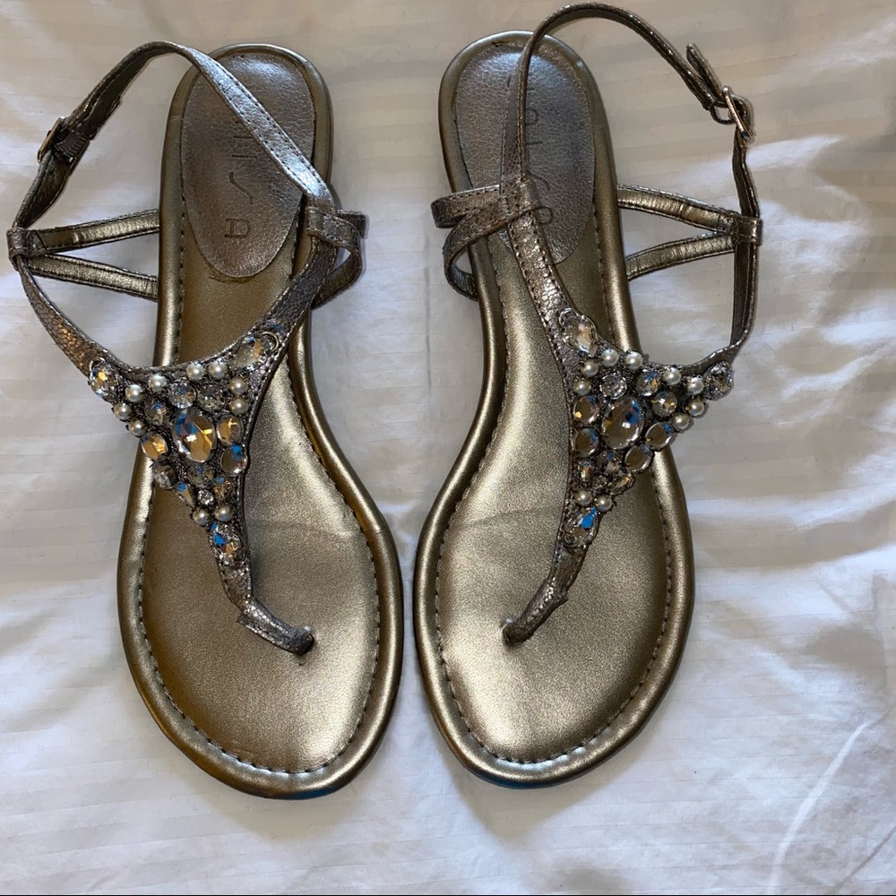 Silver sandals